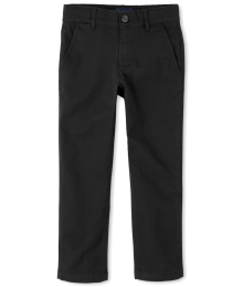 Childrens Place Black Stretch Skinny Chino Trousers